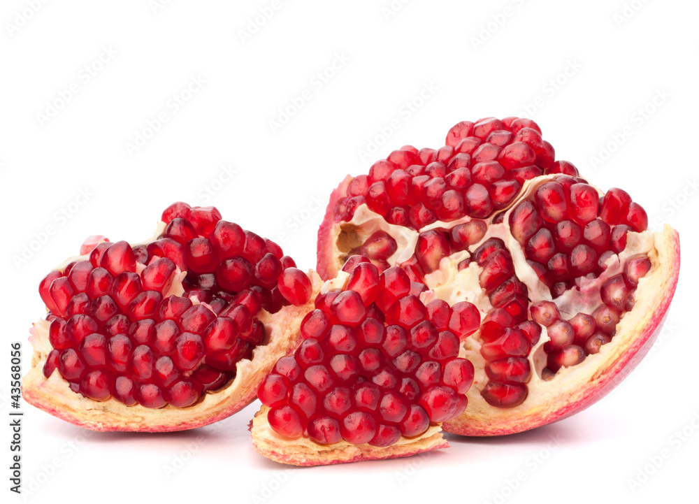 Broken pomegranate segment Broken pomegranate segment