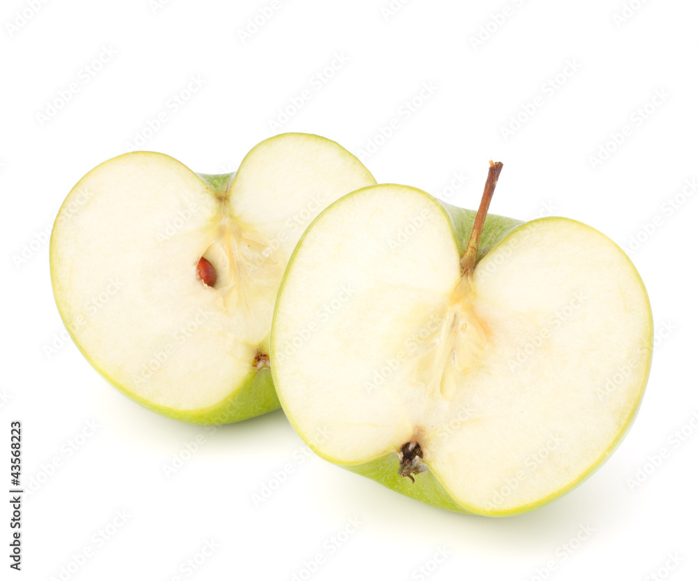 green apple half