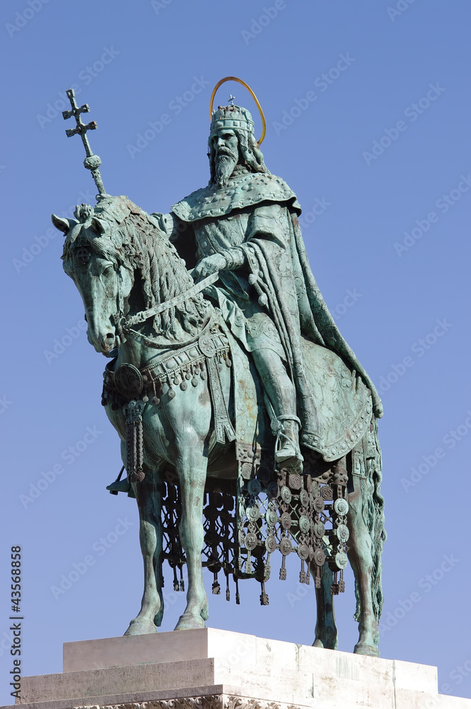 Fototapeta premium St. Stephen statue, Budapest