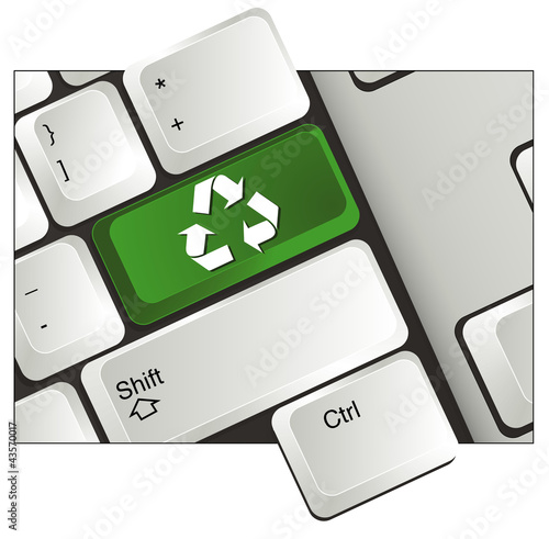 Teclado reciclo