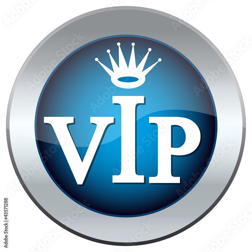 web button with the inscription "vip"