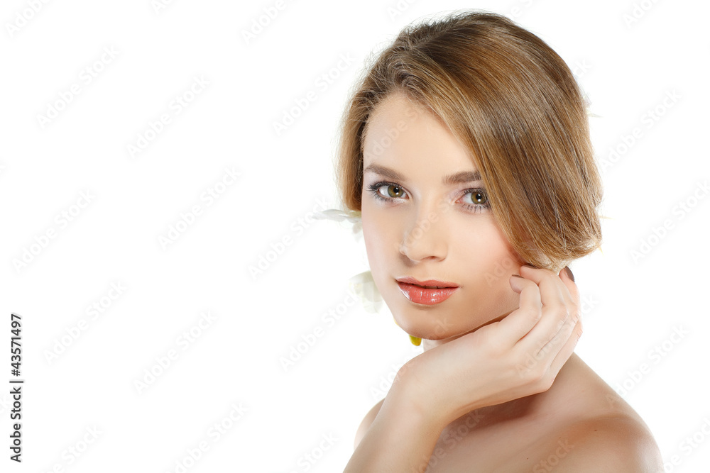 emotions, cosmetics, isolated on a white background emotions, cosmetics, isolated on a white background