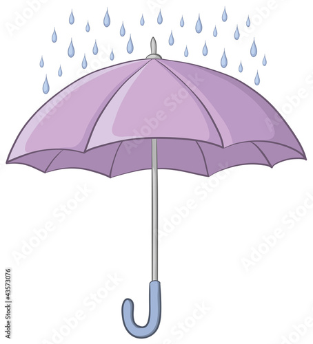 Umbrella and rain