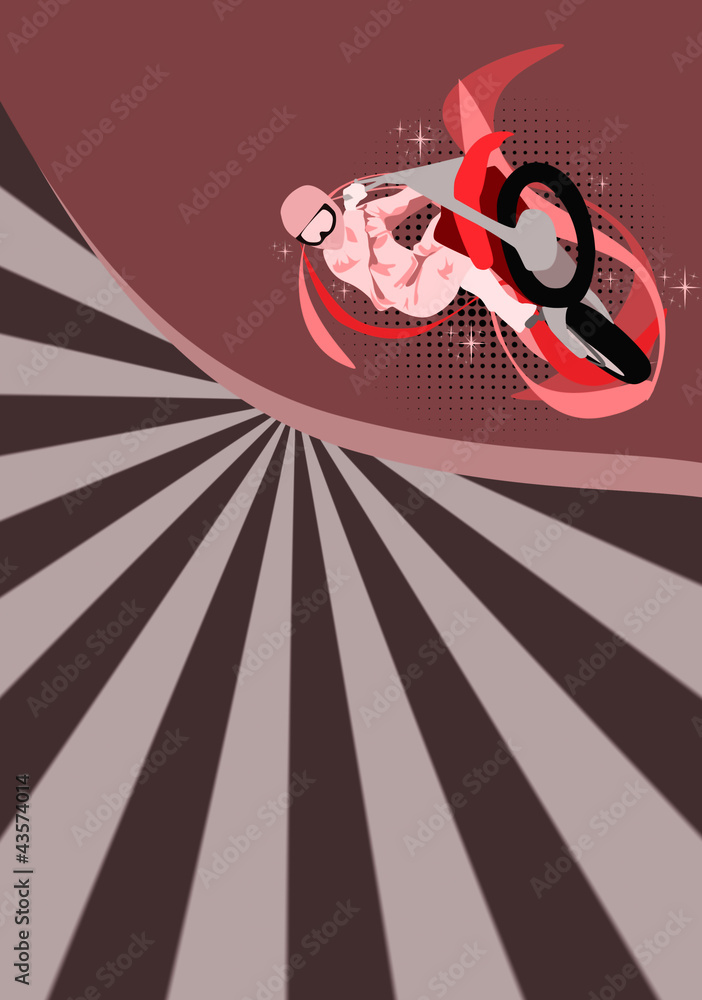 Obraz premium Motocross jumping