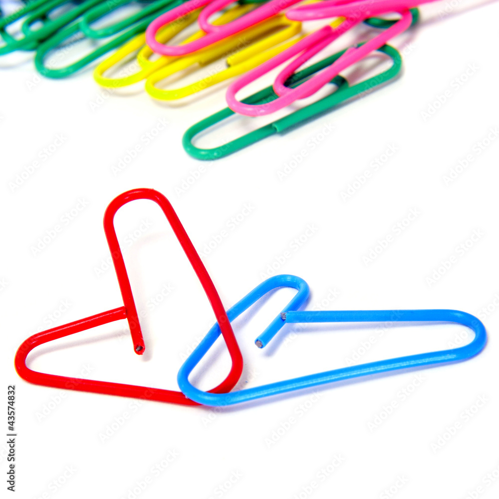 heart-shaped paperclips heart-shaped paperclips
