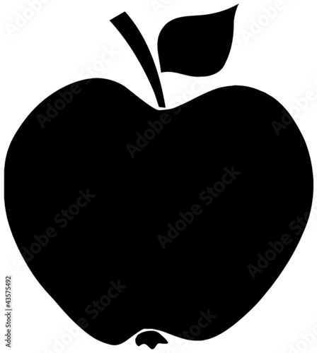 Apple Black Silhouette