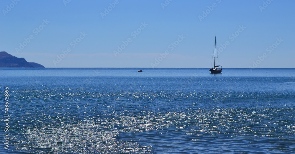 Fototapeta premium Boat trip on a yacht