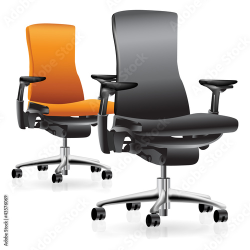 Set of two office chairs