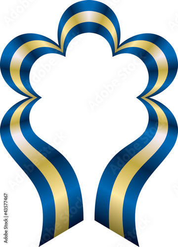 Fiocco blu e oro 2