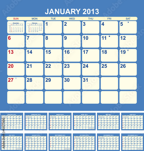 Calendar 2013
