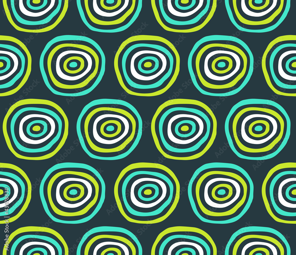 Abstract circle green and blue pattern. Vector