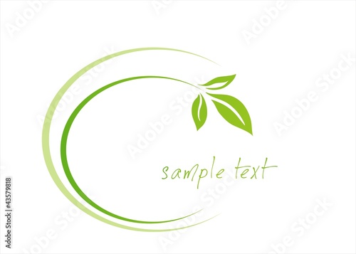 leaves ,plant , Green Eco friendly business logo design