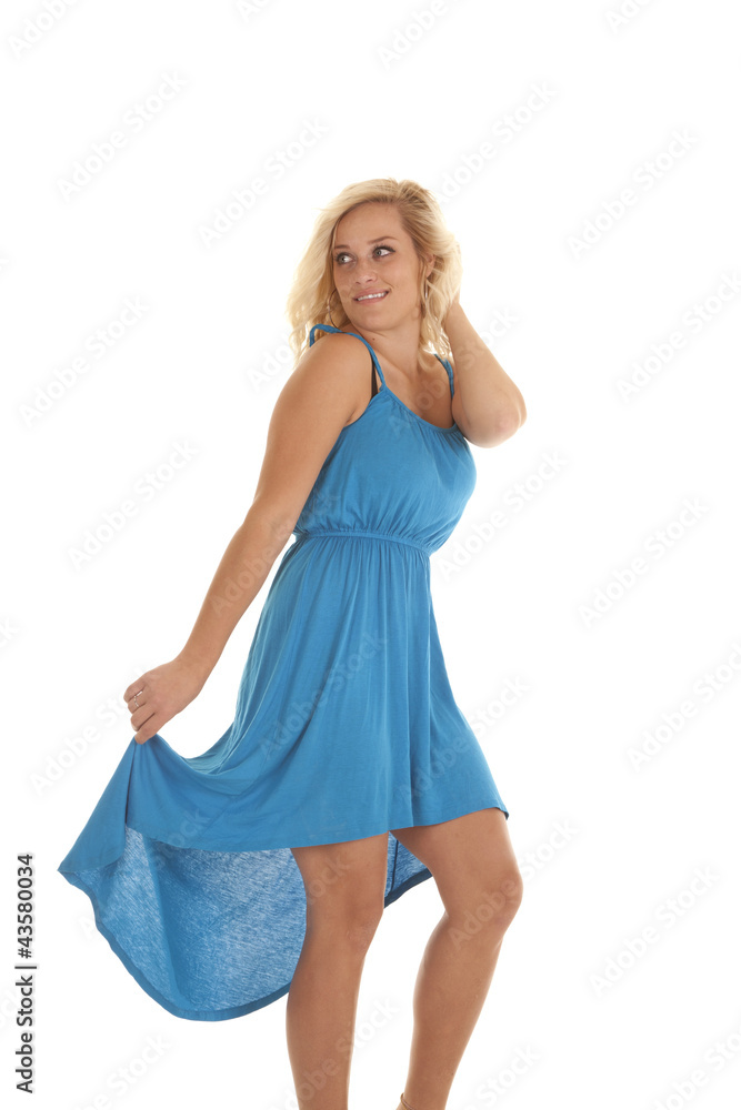 Smile in blue dress Smile in blue dress