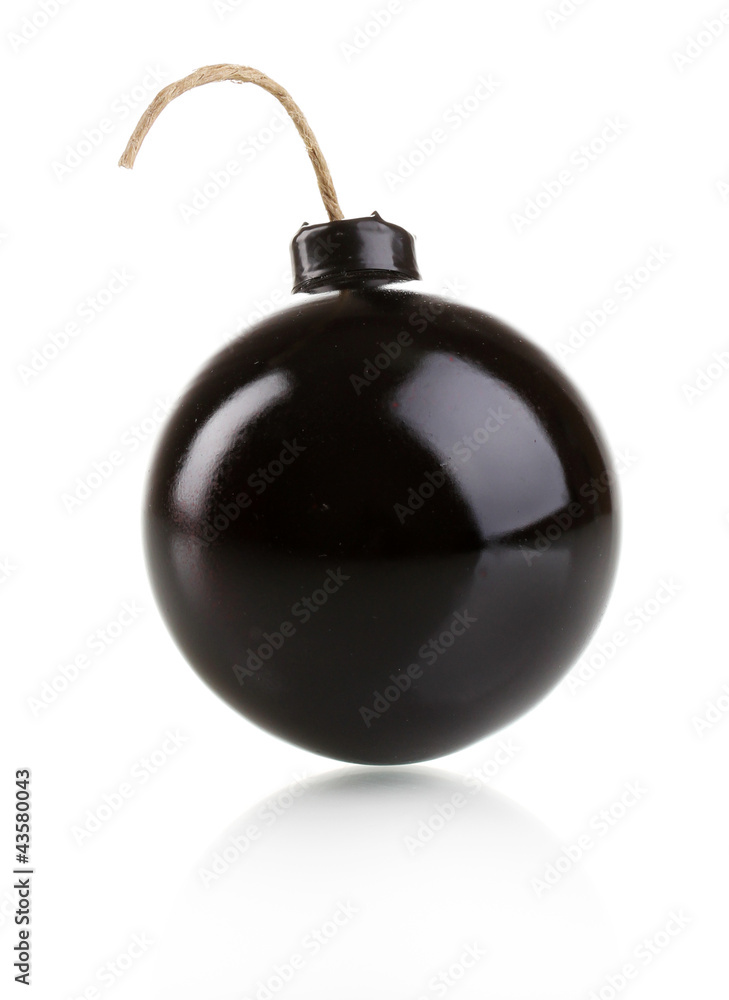 Cartoon style bomb isolated on white Cartoon style bomb isolated on white