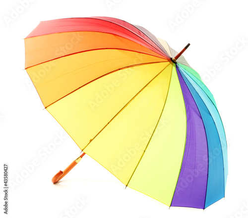 colorful umbrella, isolated on white