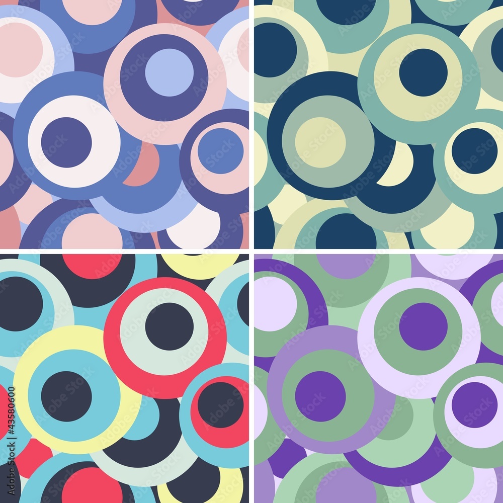 set of funny circle backgrounds set of funny circle backgrounds