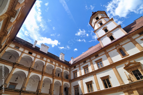 Courtyard of Eggenberg Castle in Graz photo