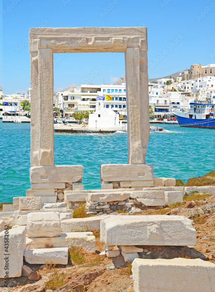 naxos island greece tourist resort