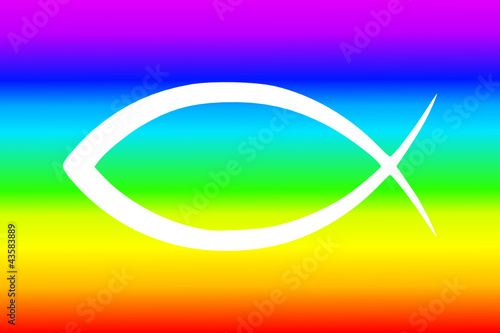 Ichthys Regenbogen Hintergrund
