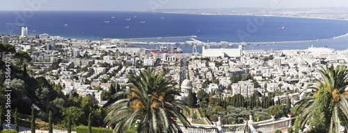 Haifa from the Baha’i Gardens photo
