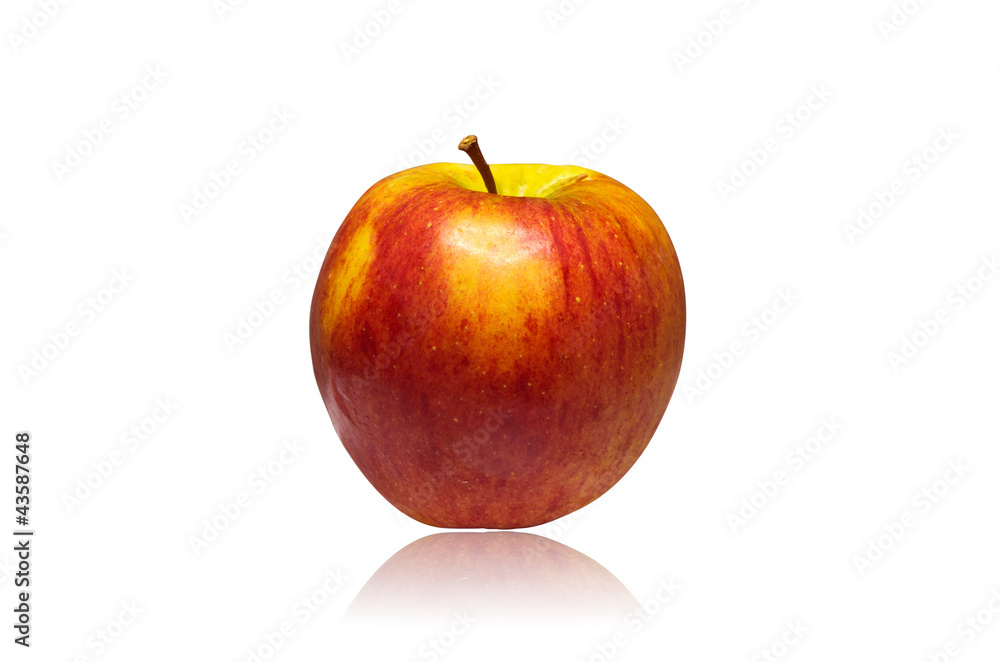 Juicy red apple isolated on a white background. Juicy red apple isolated on a white background.