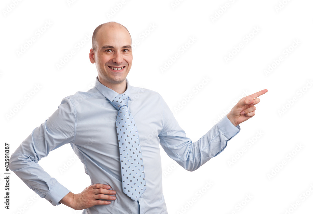 successful business man presenting successful business man presenting