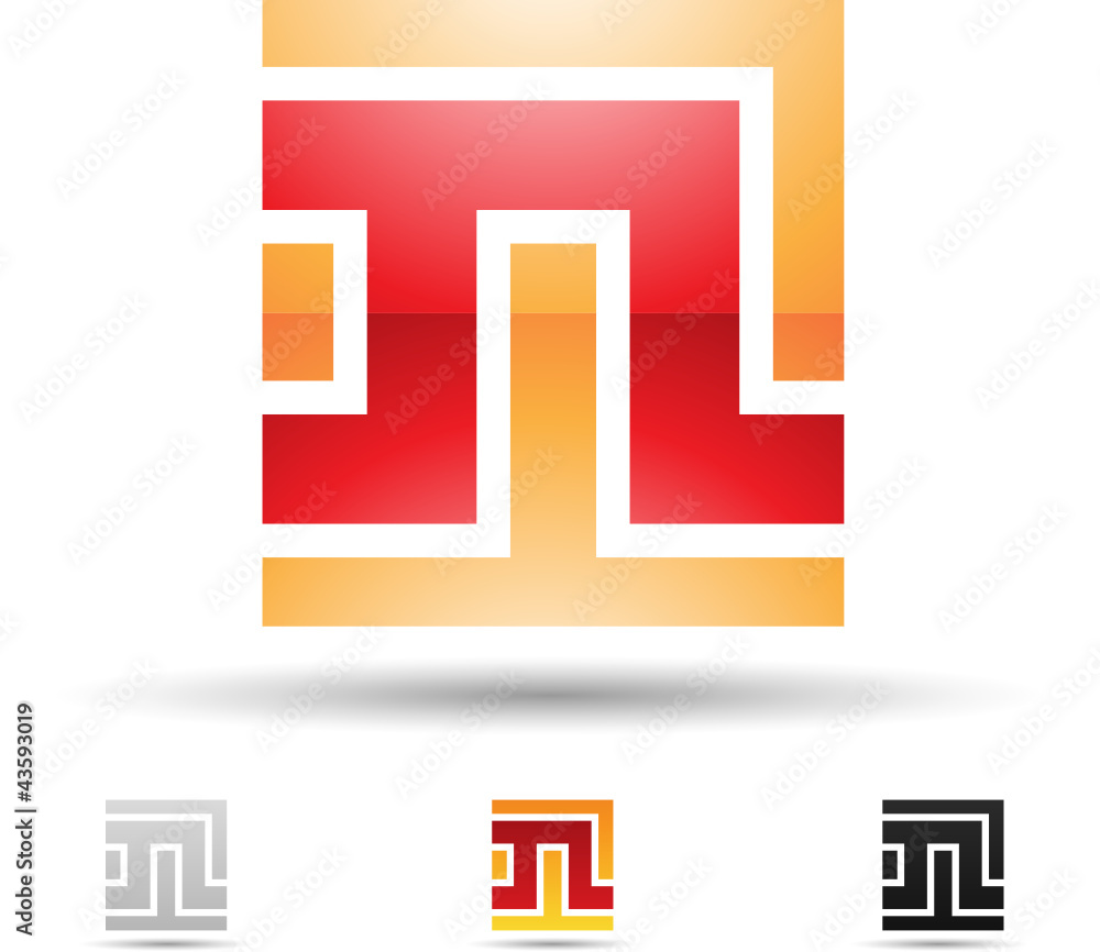Vector illustration of abstract icons of letter N - Set 2 Vector illustration of abstract icons of letter N - Set 2