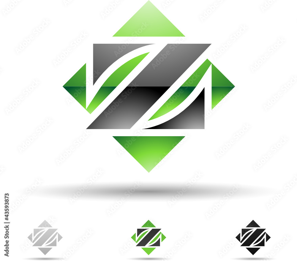 Vector illustration of abstract icons of letter Z - Set 8 Vector illustration of abstract icons of letter Z - Set 8