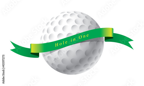 Vector illustration of golf ball