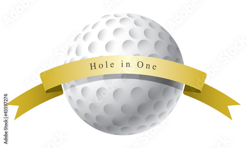 Vector illustration of golf ball