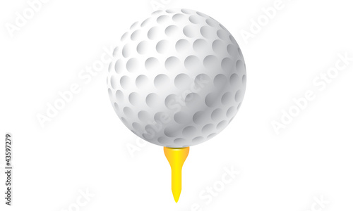Vector illustration of golf ball