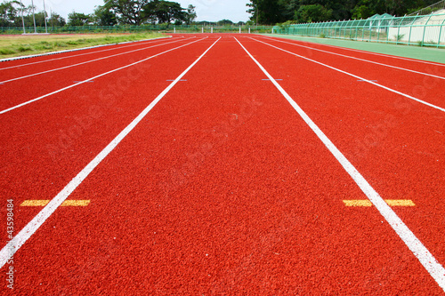 Running tracks of athletics © netsuthep