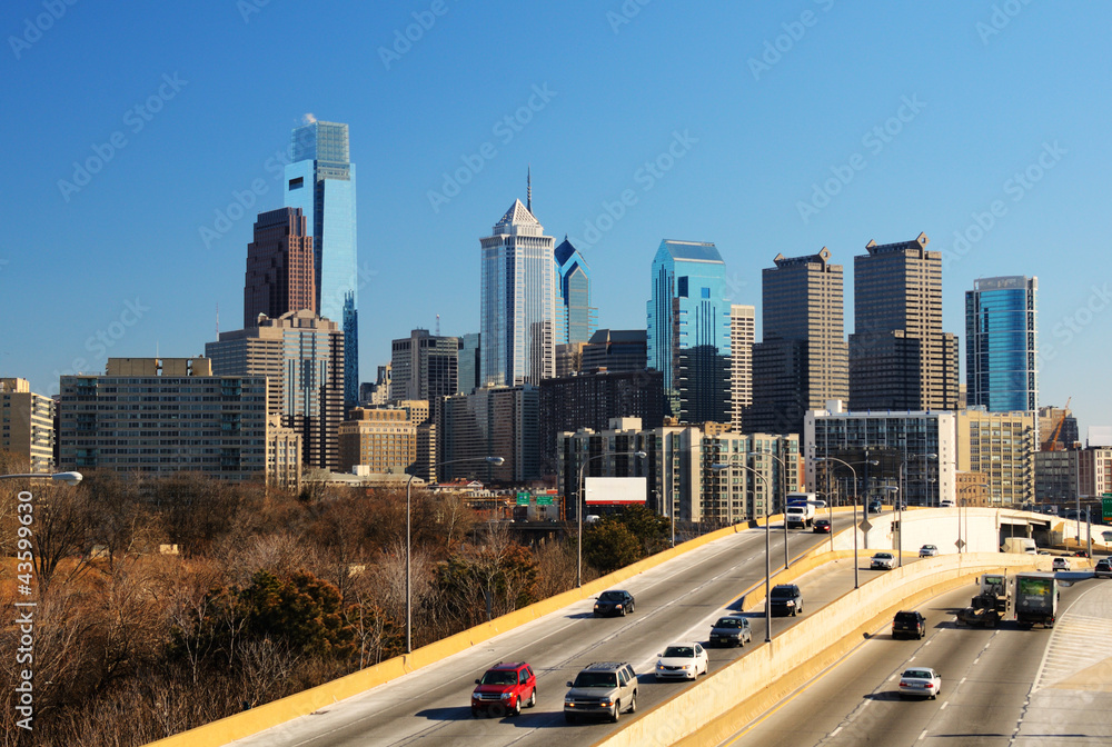 Naklejka premium Downtown Philadelphia