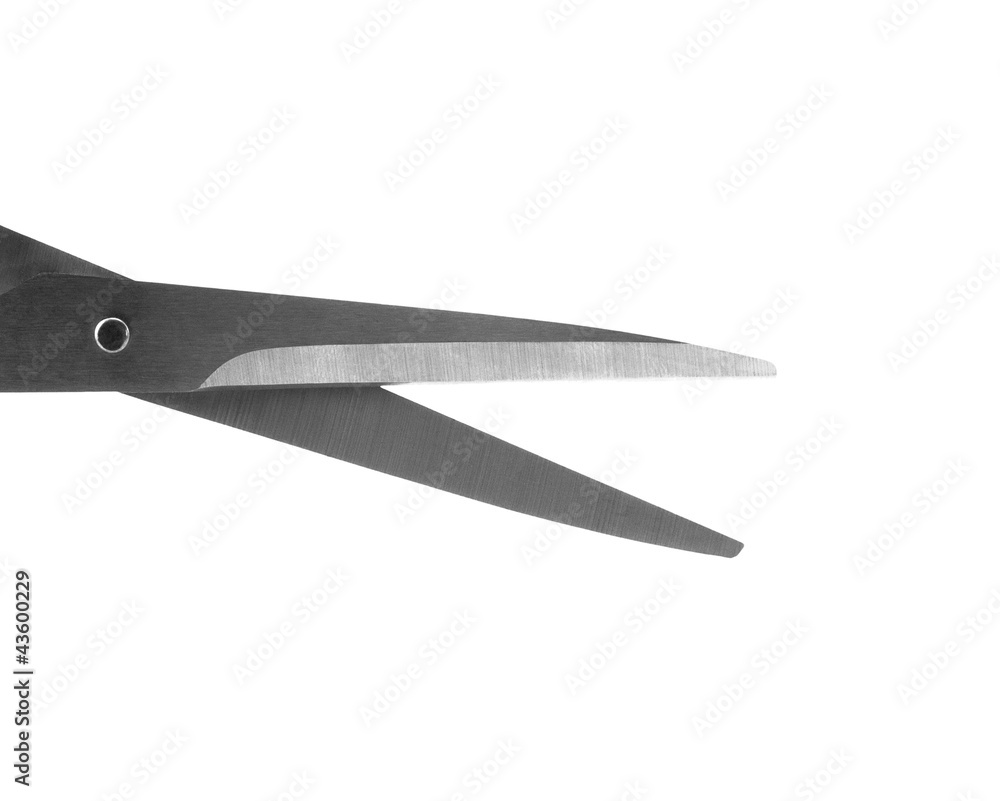 Scissors in a horisontal position close-up Scissors in a horisontal position close-up
