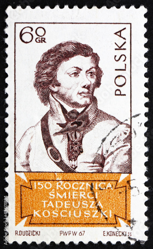 Postage stamp Poland 1967 Tadeusz Kosciusko photo