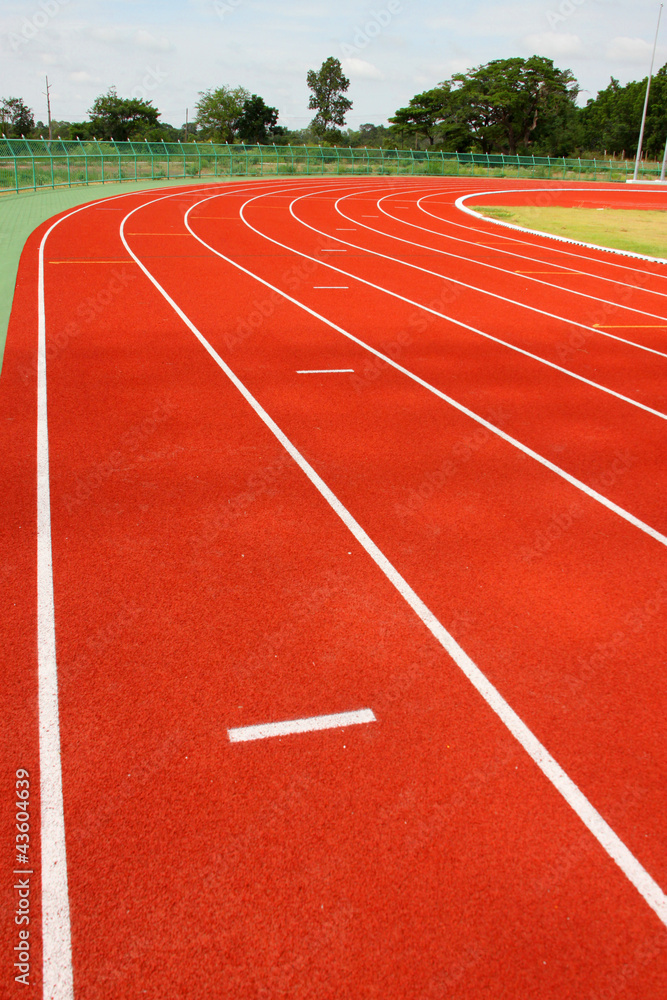 Fototapeta premium Running tracks of athletics
