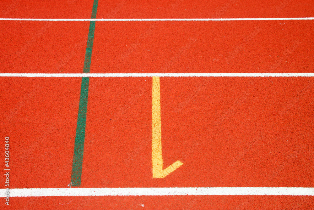 Running tracks of athletics