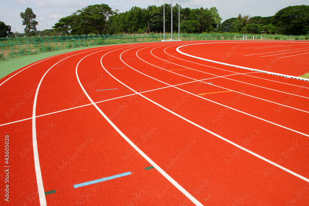 Fototapeta premium Running tracks of athletics