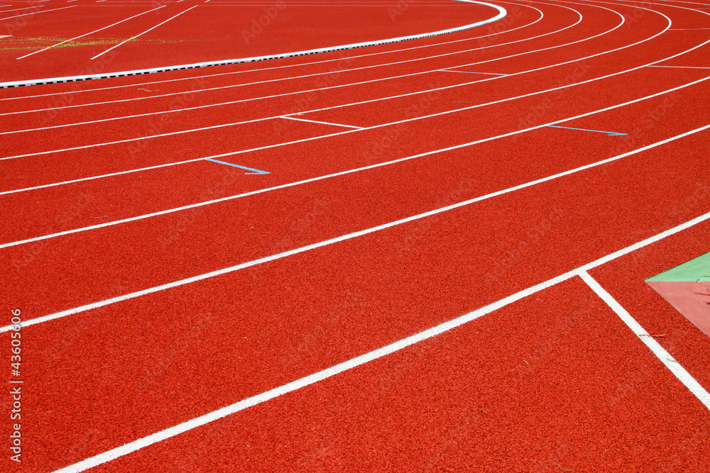Running tracks of athletics