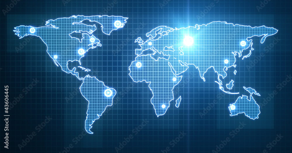 blue world map blue world map