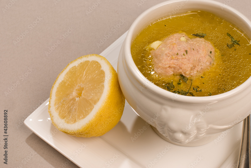 Meat ball broth Meat ball broth