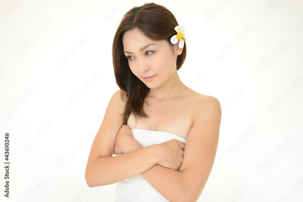 Obraz premium 悩んでいる女性