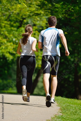 Young couple jogging © .shock