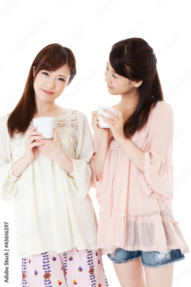 Beautiful young women. Portrait of asian.