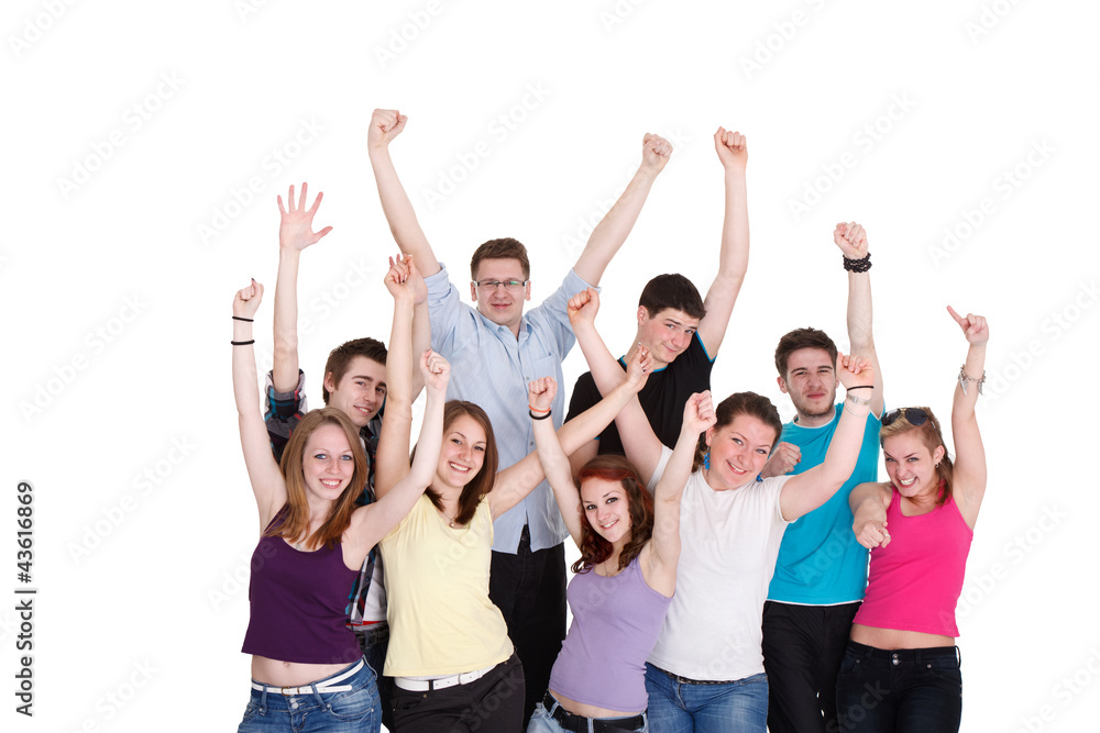 Happy funny people Happy funny people