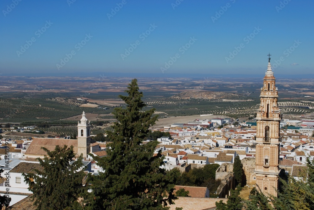 Victoria tower and rooftops, Estepa, Spain © Arena Photo UK