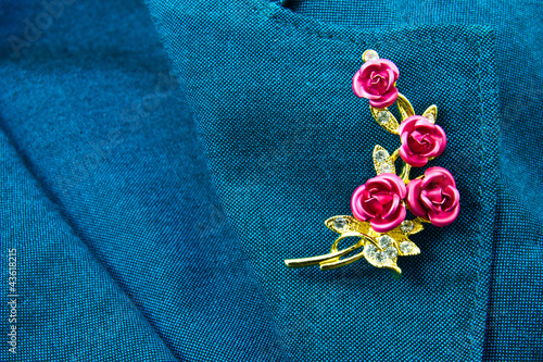 Rose brooch