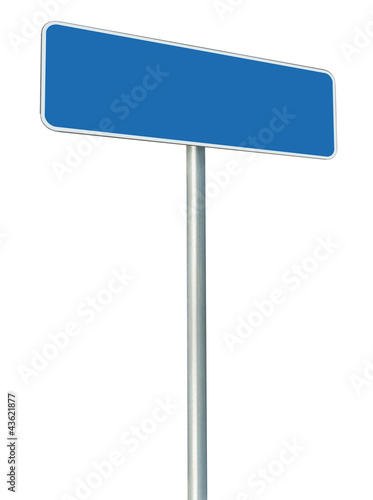 Wallpaper Mural Blank Blue Road Sign Isolated, Large White Frame Framed Roadside Torontodigital.ca