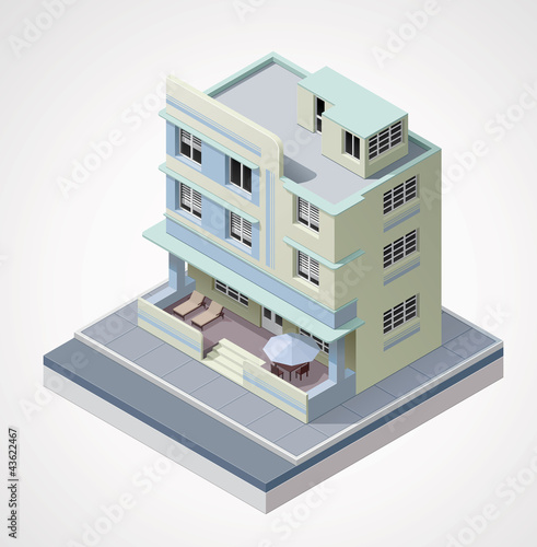 Vector isometric building