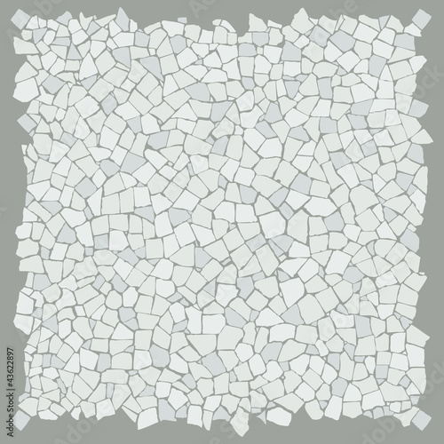 Broken tiles white pattern
